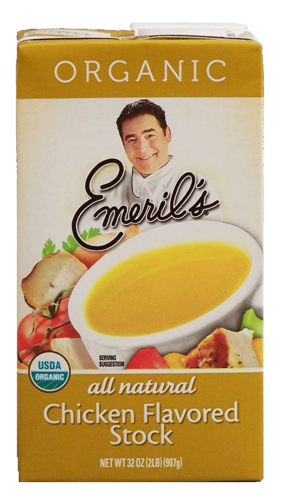 Emeril's Organic all natural chicken flavored stock Full-Size Picture